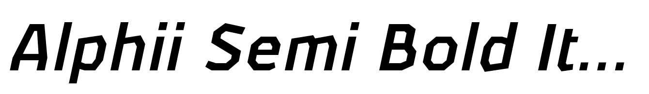 Alphii Semi Bold Italic